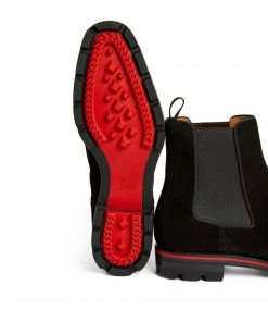 Christian Louboutin Alpinono Leather Ankle Boots BK01 Chelsea Boots -Christian Louboutin Online Shop christian louboutin alpinono leather ankle boots 16558850 32107092 1000