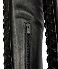 Christian Louboutin Anjel Alta Nappa Leather Boots 100 BK01 Over the Knee Boots -Christian Louboutin Online Shop christian louboutin anjel alta nappa leather boots 100 17762760 37248635 1000