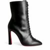 Christian Louboutin Anjel Leather Boots 100 BK01 Ankle Boots