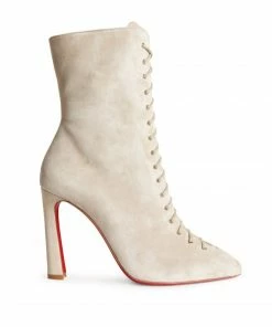 Christian Louboutin Anjel Suede Boots 100 F528 Ankle Boots