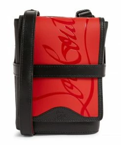 Christian Louboutin Benech Reporter Leather Cross-Body Bag H734 Messenger Bags