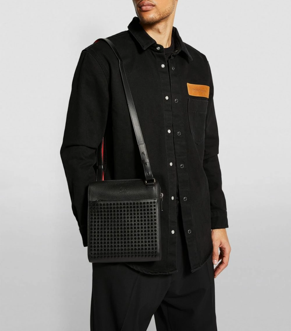 Christian Louboutin Benech Reporter Medium Embellished Leather Messenger Bag B049 Messenger Bags 2 Christian Louboutin Benech Reporter Medium Embellished Leather Messenger Bag B049 Messenger Bags - Image 2