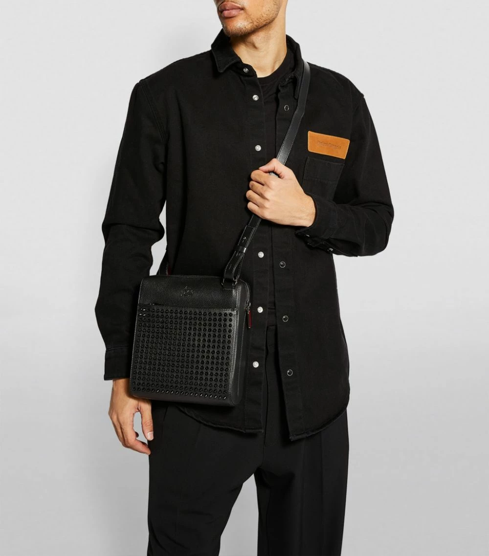 Christian Louboutin Benech Reporter Medium Embellished Leather Messenger Bag B049 Messenger Bags 4 Christian Louboutin Benech Reporter Medium Embellished Leather Messenger Bag B049 Messenger Bags - Image 4