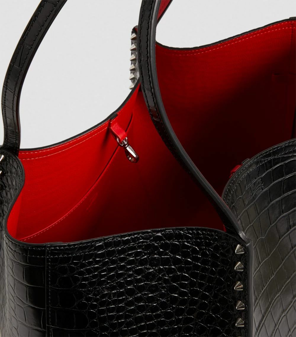 Christian Louboutin Cabarock Large Croc-Embossed Leather Cabarock Tote Bag BK01 Tote Bags 4 Christian Louboutin Cabarock Large Croc-Embossed Leather Cabarock Tote Bag BK01 Tote Bags - Image 4