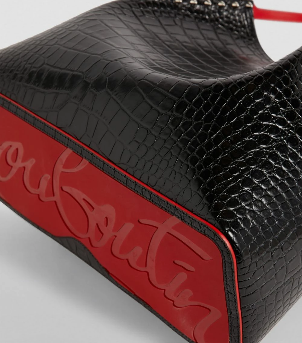 Christian Louboutin Cabarock Large Croc-Embossed Leather Cabarock Tote Bag BK01 Tote Bags 7 Christian Louboutin Cabarock Large Croc-Embossed Leather Cabarock Tote Bag BK01 Tote Bags - Image 7