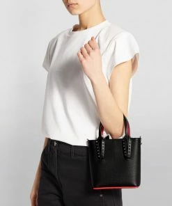 Christian Louboutin Cabata Mini Leather Tote Bag CM53 Tote Bags -Christian Louboutin Online Shop christian louboutin cabata mini leather tote bag 16583876 32211005 1000