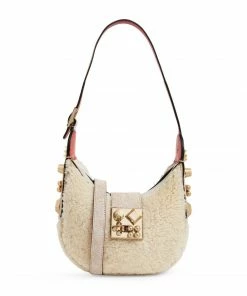 Christian Louboutin Carasky Mini Shearling Shoulder Bag F539 Shoulder Bags