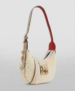 Christian Louboutin Carasky Mini Shearling Shoulder Bag F539 Shoulder Bags -Christian Louboutin Online Shop christian louboutin carasky mini shearling shoulder bag 17484140 37326008 1000