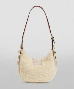 Christian Louboutin Carasky Mini Shearling Shoulder Bag F539 Shoulder Bags -Christian Louboutin Online Shop christian louboutin carasky mini shearling shoulder bag 17484140 37326014 1000
