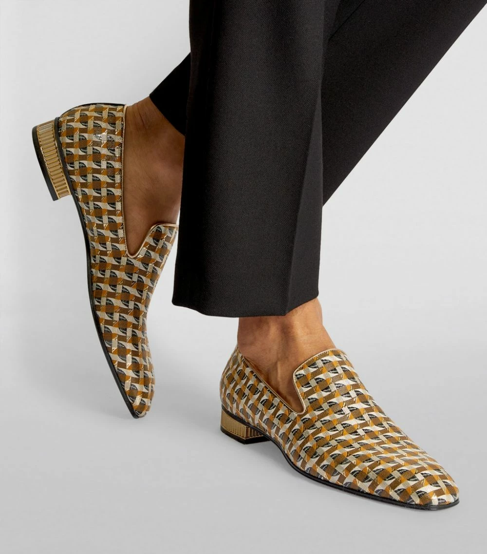 Christian Louboutin Colonnaki Jacquard Loafers M024 2 Christian Louboutin Colonnaki Jacquard Loafers M024 - Image 2