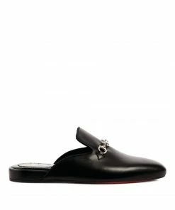 Christian Louboutin Coolito Swing Leather Slippers BK65 Loafers
