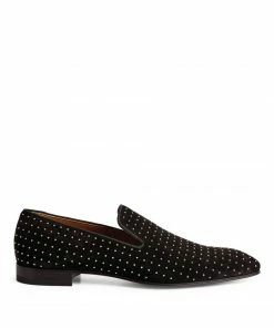 Christian Louboutin Dandelion Plume Suede Loafers BK01