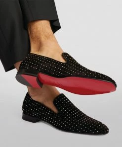 Christian Louboutin Dandelion Plume Suede Loafers BK01 -Christian Louboutin Online Shop christian louboutin dandelion plume suede loafers 16874289 33437889 1000