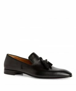 Christian Louboutin Dandelion Tassel Leather Loafers BK01