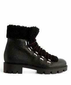 Christian Louboutin Edelvizir Leather Ankle Boots 40 BK01