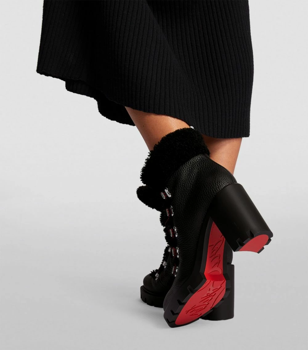 Christian Louboutin Edelvizir Leather Ankle Boots 70 BK01 5 Christian Louboutin Edelvizir Leather Ankle Boots 70 BK01 - Image 5