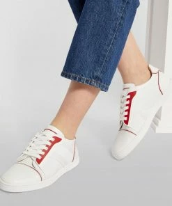Christian Louboutin Elastikid Donna Leather Low-Top Sneakers Q647 -Christian Louboutin Online Shop christian louboutin elastikid donna leather low top sneakers 16585377 32210280 1000