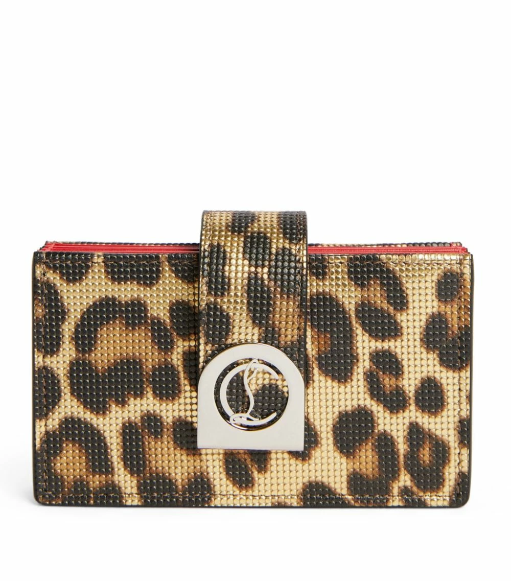 Christian Louboutin Elisa Leather Accordion Card Holder CM6S Card Holders 1 Christian Louboutin Elisa Leather Accordion Card Holder CM6S Card Holders