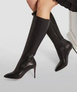 Christian Louboutin Eloise Leather Knee-High Boots 85 BK01 Knee High Boots -Christian Louboutin Online Shop christian louboutin eloise leather knee high boots 85 16584988 32207957 1000