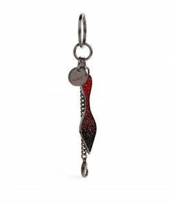 Christian Louboutin Embellished Red Sole Keyring B385 Charms
