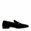 Christian Louboutin Equiswing Velvet Moccasin Loafers BK01