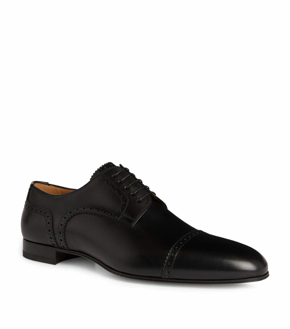 Christian Louboutin Eygeny Leather Flat Brogues BK01 Smart Shoes 1 Christian Louboutin Eygeny Leather Flat Brogues BK01 Smart Shoes