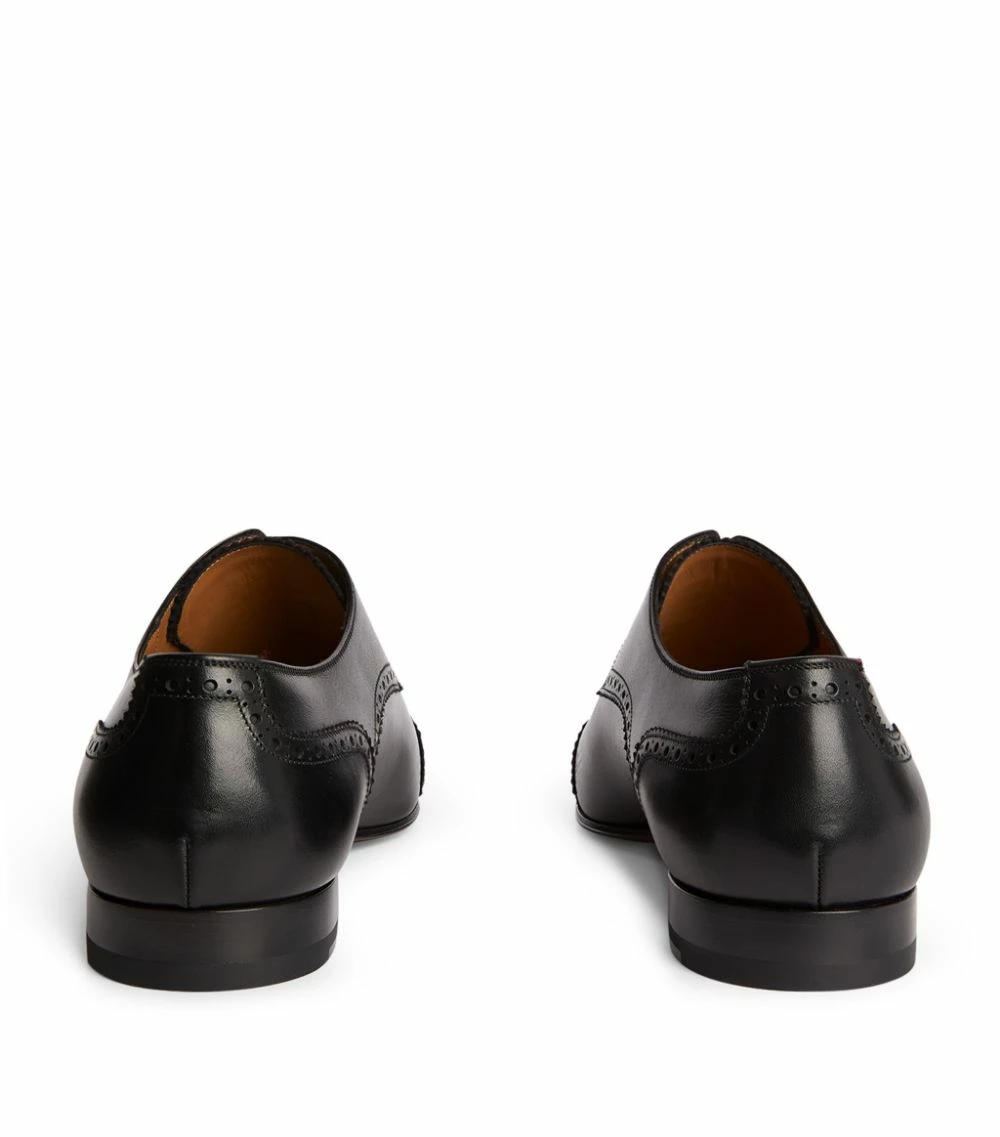 Christian Louboutin Eygeny Leather Flat Brogues BK01 Smart Shoes 4 Christian Louboutin Eygeny Leather Flat Brogues BK01 Smart Shoes - Image 4