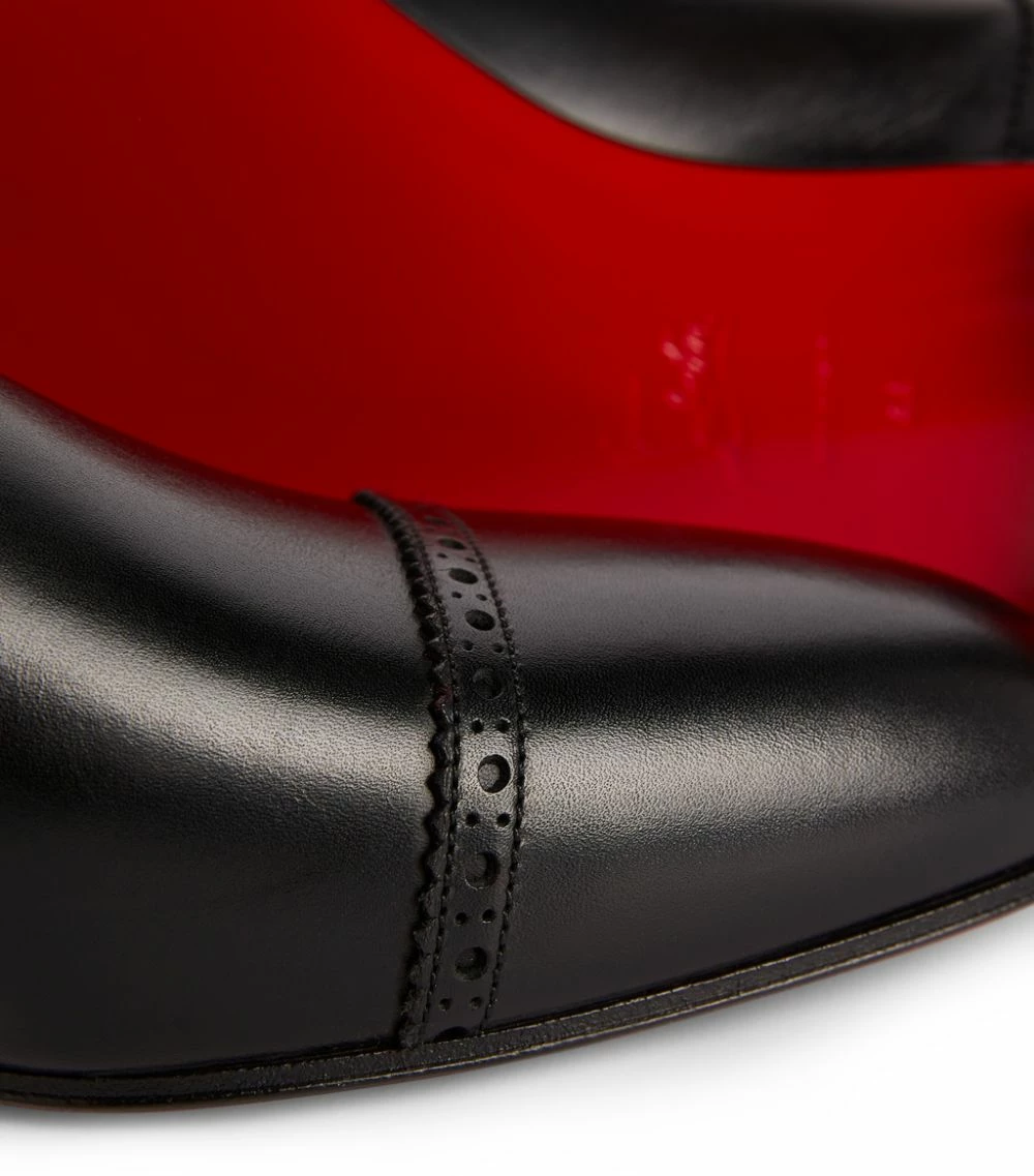 Christian Louboutin Eygeny Leather Flat Brogues BK01 Smart Shoes 7 Christian Louboutin Eygeny Leather Flat Brogues BK01 Smart Shoes - Image 7