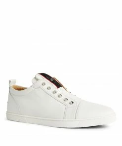 Christian Louboutin F.A.V Fiquea Vontade Leather Slip-On Sneakers WH01