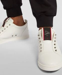 Christian Louboutin F.A.V Fiquea Vontade Leather Slip-On Sneakers WH01 -Christian Louboutin Online Shop christian louboutin f a v fiquea vontade leather slip on sneakers 16567627 32138426 1000