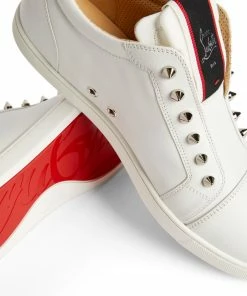 Christian Louboutin F.A.V Fiquea Vontade Leather Slip-On Sneakers WH01 -Christian Louboutin Online Shop christian louboutin f a v fiquea vontade leather slip on sneakers 16567627 32138436 1000