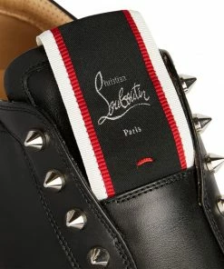 Christian Louboutin F.A.V Fiquea Vontade Leather Sneakers BK01 Slip-On Sneakers -Christian Louboutin Online Shop christian louboutin f a v fiquea vontade leather sneakers 16594099 32307543 1000