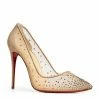 Christian Louboutin Follies Mesh Strass Pumps 100 F065 Courts