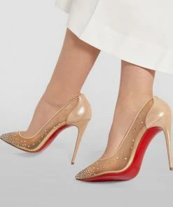 Christian Louboutin Follies Mesh Strass Pumps 100 F065 Courts -Christian Louboutin Online Shop christian louboutin follies mesh strass pumps 100 16583877 32210210 1000