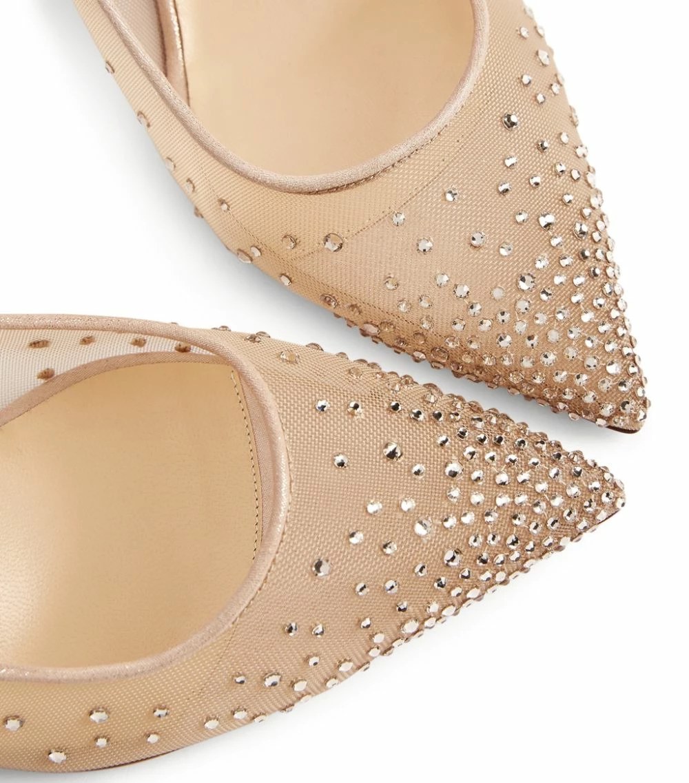 Christian Louboutin Follies Strass Slingback Pumps 70 F065 Slingback Heels 7 Christian Louboutin Follies Strass Slingback Pumps 70 F065 Slingback Heels - Image 7