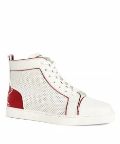 Christian Louboutin Fun Louis Leather High-Top Sneakers Q647