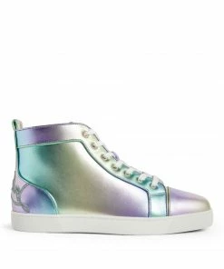 Christian Louboutin Fun Louis Leather High-Top Sneakers M024