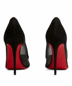 Christian Louboutin Galativi Suede Mesh-Panel Pumps 100 CM47 Courts -Christian Louboutin Online Shop christian louboutin galativi suede mesh panel pumps 100 16573119 32158467 1000