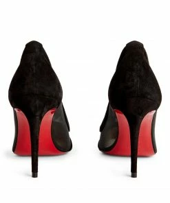 Christian Louboutin Galativi Suede Mesh-Panel Pumps 85 CM47 Courts -Christian Louboutin Online Shop christian louboutin galativi suede mesh panel pumps 85 16571715 32158492 1000