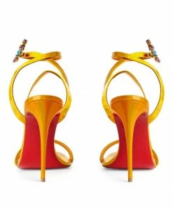 Christian Louboutin Goldie Joli Embellished Leather Sandals 100 Y249 Heeled Sandals -Christian Louboutin Online Shop christian louboutin goldie joli embellished leather sandals 100 17762848 37342620 1000