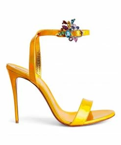 Christian Louboutin Goldie Joli Embellished Leather Sandals 100 Y249 Heeled Sandals