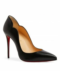 Christian Louboutin Hot Chick Leather Pumps 100 BK01 Courts