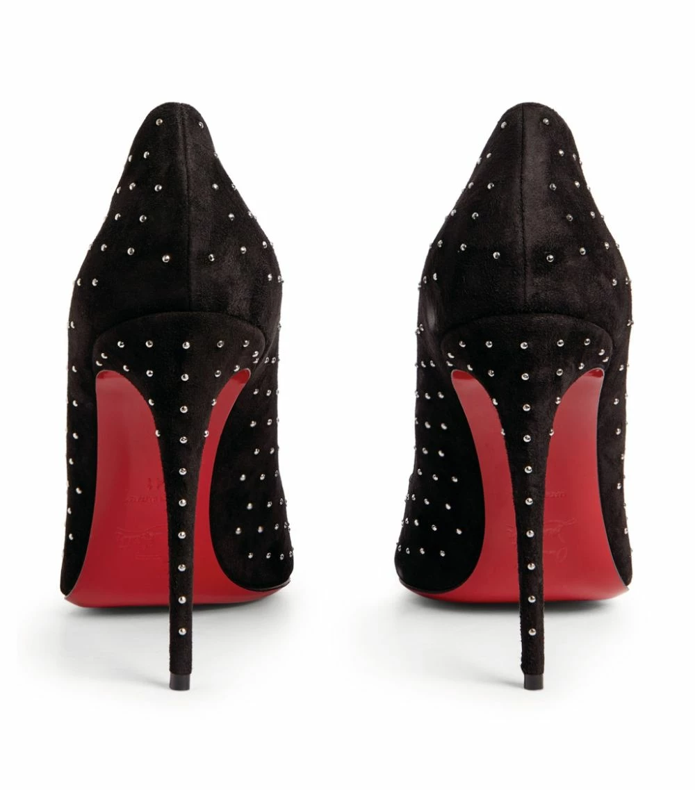 Christian Louboutin Hot Chick Plume Suede Pumps 100 BK65 Courts 3 Christian Louboutin Hot Chick Plume Suede Pumps 100 BK65 Courts - Image 3