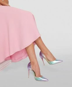 Christian Louboutin Iriza Holographic Leather Pumps 100 J747 Courts -Christian Louboutin Online Shop christian louboutin iriza holographic leather pumps 100 17762595 37488840 1000
