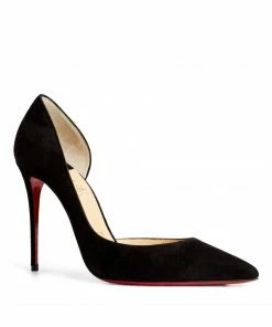 Christian Louboutin Iriza Suede Pumps 100 BK01 Courts