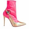 Christian Louboutin Jessie Booty Joli Patent Leather Boots 100 J978 Ankle Boots