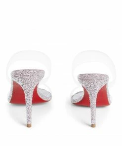 Christian Louboutin Just Nothing Embellished Mules 85 Q885 Heel Sandals 9 Christian Louboutin Just Nothing Embellished Mules 85 Q885 Heel Sandals -Christian Louboutin Online Shop christian louboutin just nothing embellished mules 85 16585506 32209311 1000