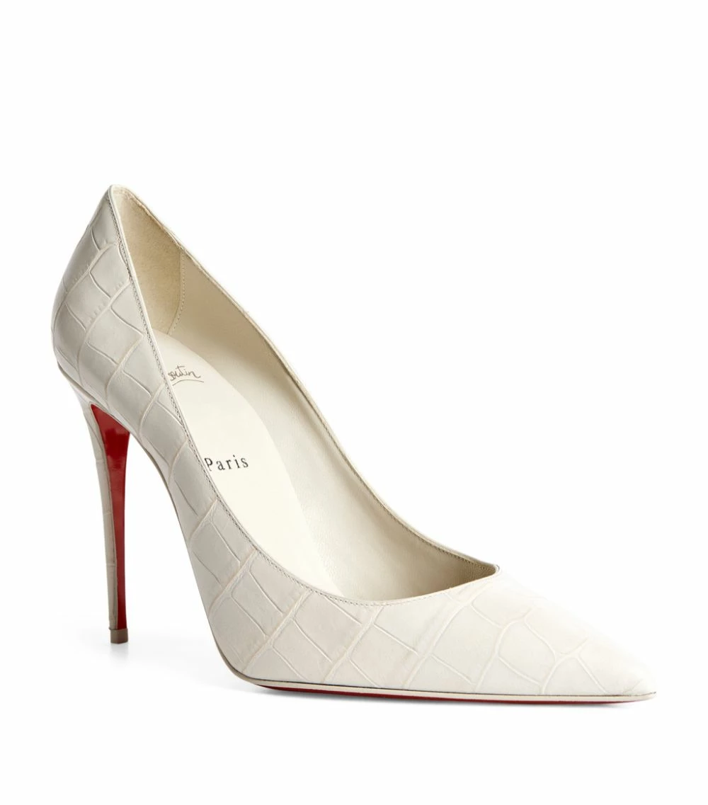 Christian Louboutin Kate Croc-Embossed Leather Pumps 100 W408 Courts 5 Christian Louboutin Kate Croc-Embossed Leather Pumps 100 W408 Courts - Image 5
