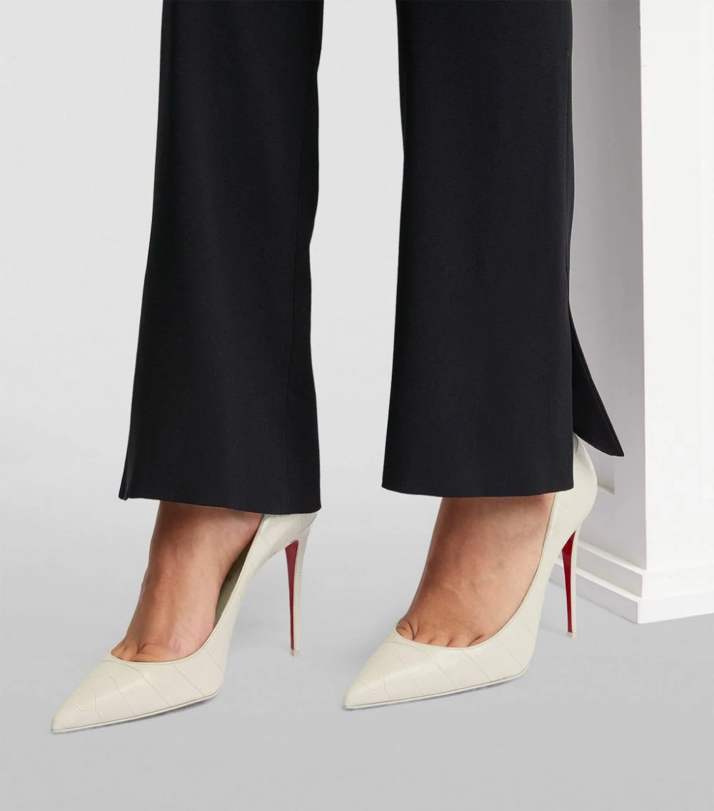 Christian Louboutin Kate Croc-Embossed Leather Pumps 100 W408 Courts 2 Christian Louboutin Kate Croc-Embossed Leather Pumps 100 W408 Courts - Image 2
