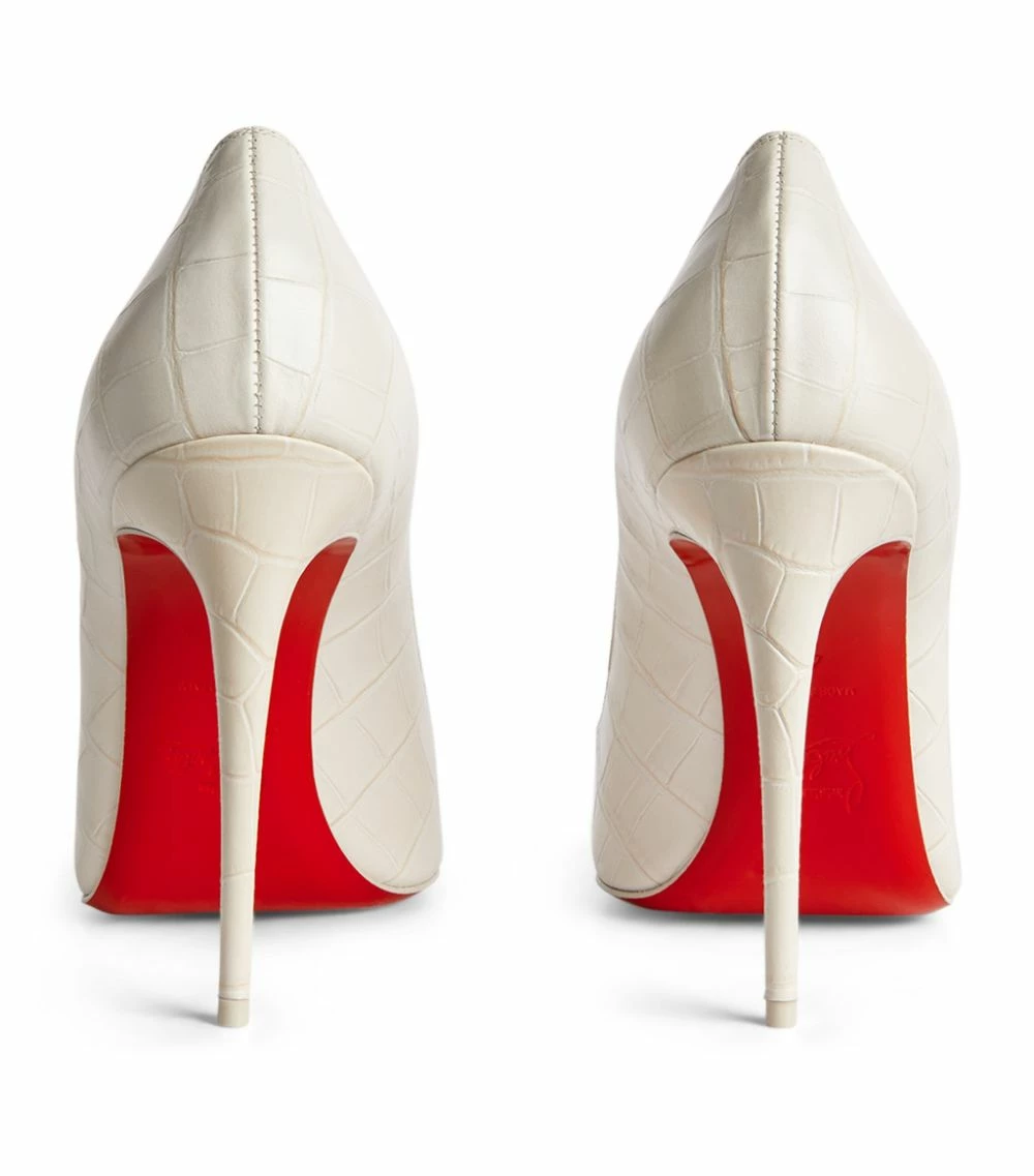 Christian Louboutin Kate Croc-Embossed Leather Pumps 100 W408 Courts 4 Christian Louboutin Kate Croc-Embossed Leather Pumps 100 W408 Courts - Image 4